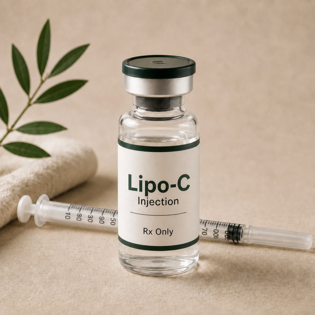 Riovie Lipo-C compounded injection vial with syringe