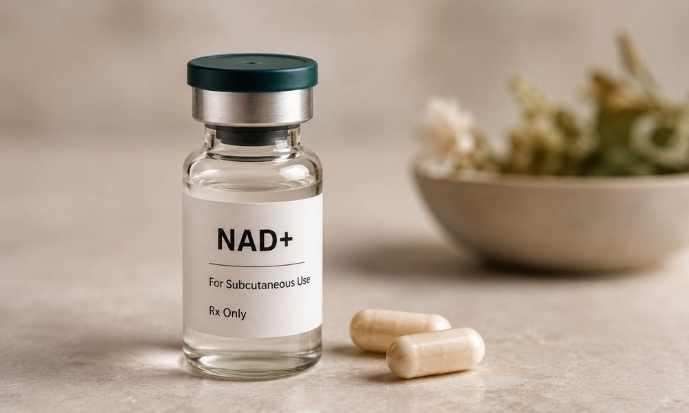 NAD+ injection therapy vial