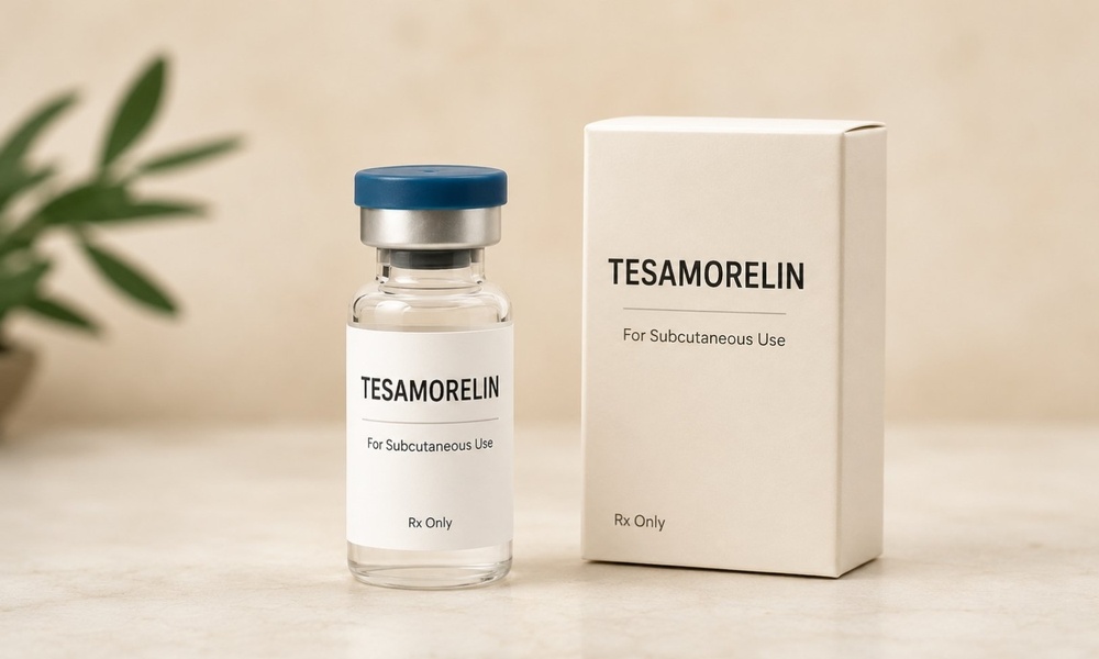 Tesamorelin compounded therapy vials and carton