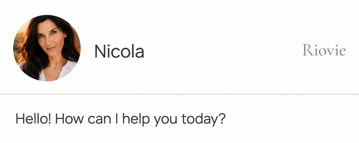 Nicola — Riovie support: Hello! How can I help you today?